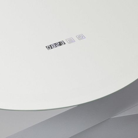 – Miroir lumineux de salle de bain Ø45cm – Éclairage LED anti-buée – Température de couleur sélectionnable 3000-6000K – Allumage tactile (1/5)