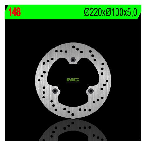 Disco freno posteriore NG per Kawasaki Ninja 250 2008-2013 220 mm 3 fori