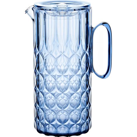 Guzzini - Vanity, Brocca con coperchio, blu denim, in SAN Bio-based e SMMA Bio-based - ACQUA