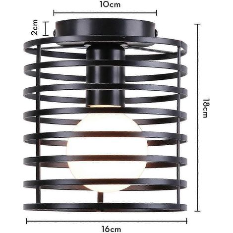 Plafonnier moderne style industriel vintage, abat-jour rétro, luminaires de style loft, éclairage intérieur pour salon, cuisine et décoration (Modèle 2) (1/5)