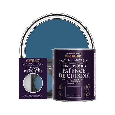 Rust-Oleum Peinture pour faïence de cuisine mate - Cobalt (1/3)