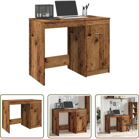 vidaXL Büro Möbel - Schreibtisch Altholz-Optik 100x50x76 cm Holzwerkstoff (1/5)