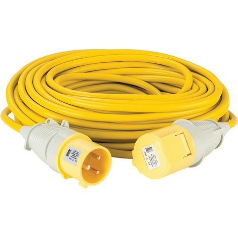 Draper 35063 Defender E85262 110V Extension Lead Yellow 4mm, 32A, 25m