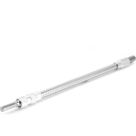 Tige métallique flexible pour tournevis et perceuse électrique, poignée hexagonale, flexible d'extension, 245 mm (1/5)