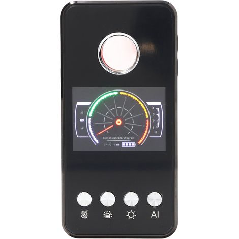Intelligenter Spionagemikrofon-Detektor mit GPS-Ortung (1 MHz bis 8000 MHz), Abhörschutz und Erkennung versteckter Kameras (1/5)