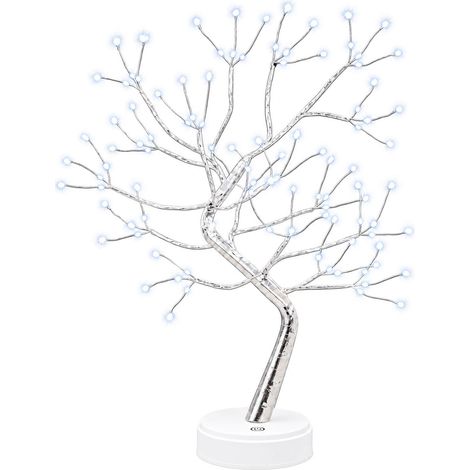 Mini Starburst Christmas Tree 2 pcs Silver 12 x 50 cm Steel vidaXL (1/4)