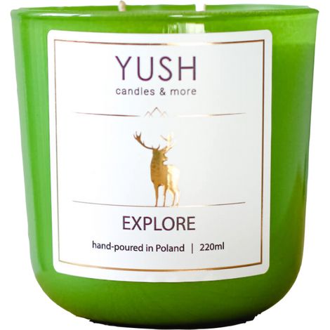 Esplora - candela profumata alla soia, fiori di prugna e ribes - yush - 220 ml (1/5)
