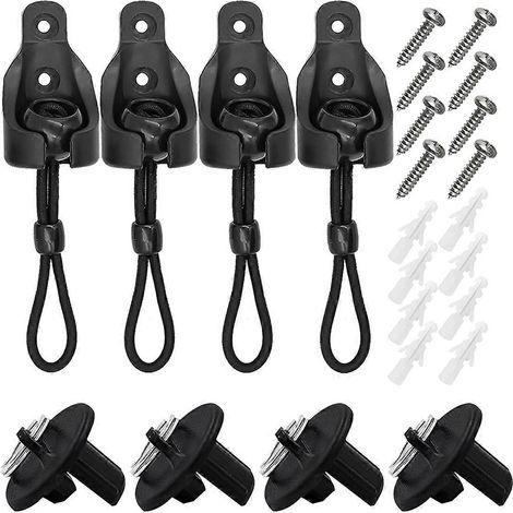 Pièces de rechange pour stores enrouleurs extérieurs : kit de fixation élastique et embouts pour stores enrouleurs. (1/5)