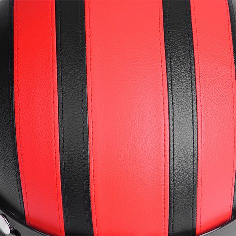 Casque rétro en cuir pour moto/vélo électrique, adapté à toutes les saisons, avec lunettes (rouge) (Non disponible sur Amazon US) (1/5)