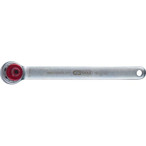 Clé de purge de frein KS Tools, extra courte, 11 mm, rouge (1/3)