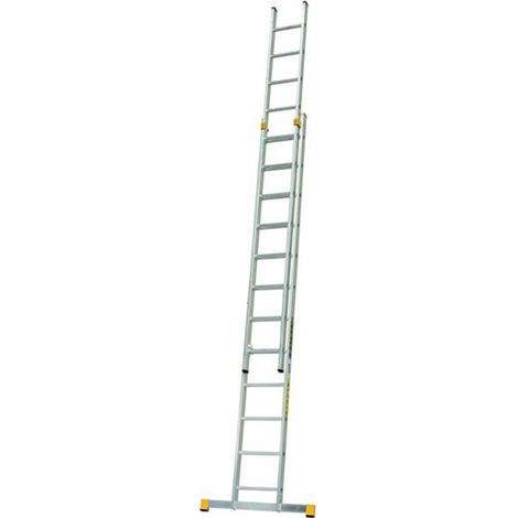 Scala a pioli in alluminio per vano scala - Altezza raggiungibile  : 5.91m - Lunghezza chiusa : 3.54m - 8212/060