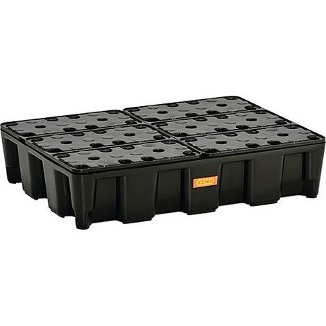 [NEUWERTIG] B-Ware Cemo Auffangwanne Auffangvol. 60l L 800 X B 600 X H 180mm Pe M.Pe Rost