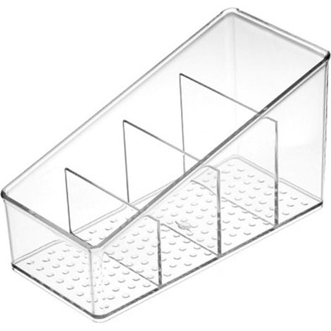 Transparente Aufbewahrungsbox für Make-up, geeignet für Pinsel, Eyeliner und Lippenstift. Schreibtisch-Organizer. (1/5)