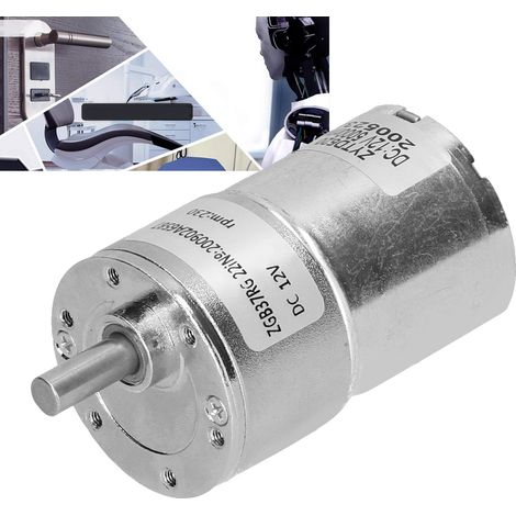 ZGB37RG 230R-12V DC 12V Getriebemotor, drehmomentstarker Mikrountersetzungs-Elektromotor, exzentrische Abtriebswelle, Getriebe mit 37 mm Durchmesser. (1/5)