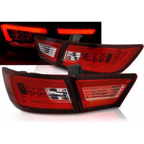 Paire de feux arriere Renault Clio 4 de 2013 a 2016 LED BAR rouge blanc-27336260 (1/3)