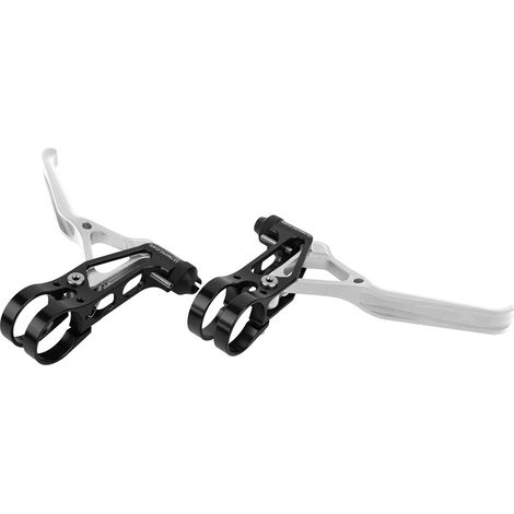 Mountainbike-Bremslenker, verstellbarer Bremshebel aus Aluminiumlegierung, schwarz und silber. (1/5)