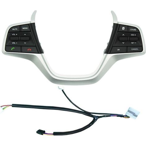 Control de volumen, cambio de emisora, teléfono, control de crucero e interruptores en el volante, aptos para motores de 1,6 litros.