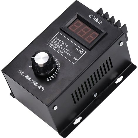 Régulateur de tension numérique à affichage LED, variateur SCR multifonction 220VAC, interrupteur réglable (1/5)