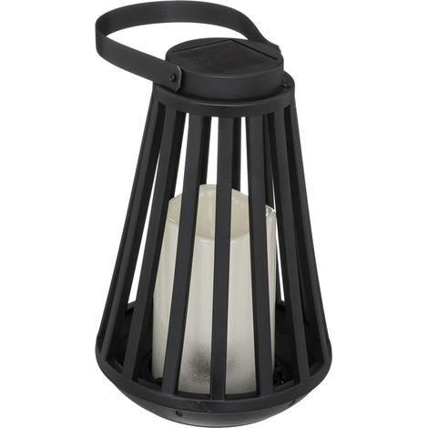 Solar-Laterne BRIT, Flammen-Effekt, H. 21,5 cm (1/3)