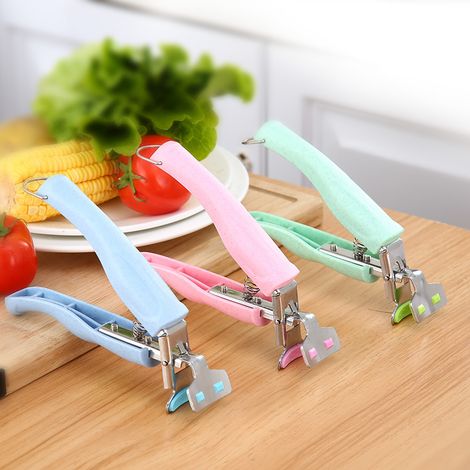 Pince anti-brûlure en acier inoxydable pour retirer les assiettes ou bols chauds de l'Instant Pot ou du micro-ondes. (1/5)