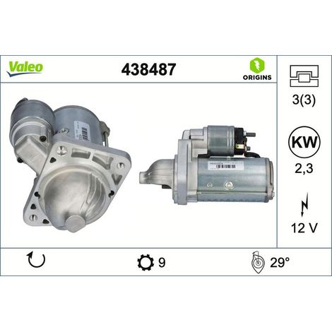 Démarreur VALEO 438487 FUSO (MITSUBISHI) 1516689R 2994100 2995990 42498717