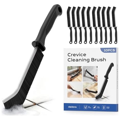 10 Pièces Brosse Joint Carrelage, Brosses Nettoyage Salle de Bain Poils Durs pour Cuisine, Salle d'eau, Évier, Douche et Sol (1/4)