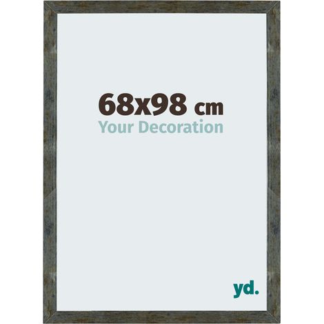 yd. - Cadre photo 68x98 - Bleu Or Melange - MDF - Mura (1/5)