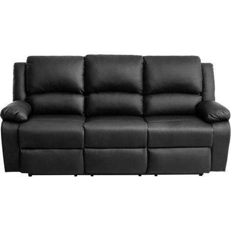Canapé de Relaxation Électrique "Ota" 192cm Noir