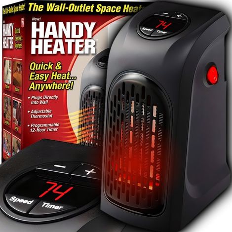 Mini chauffe-eau électrique en céramique pour salle de bain avec écran LCD Farelka 400W (1/5)