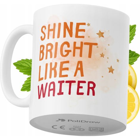 Mug humoristique pour serveur, avec un texte amusant et un design graphique original. Idéal pour les anniversaires, les fêtes et les occasions spéciales. Mug premium pour la maison, le bureau et le tr
