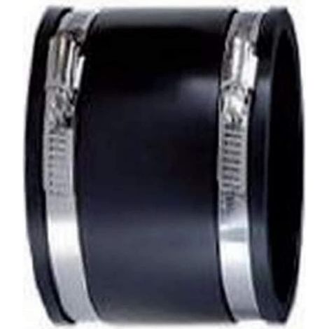 Joint flexible en élastomère, Diamètre intérieur 40 mm  diamètre extérieur 50 mm  hauteur 90 mm — extrêmement flexible  — Noir