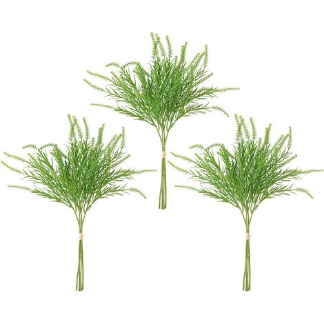 [3 Bündel pro Packung] 3 Zweige künstlicher Salbei, 4 Zweige pro Bündel, für die Gartengestaltung, künstliche Pflanzendekoration und die Herstellung künstlicher Blumensträuße. (1/3)
