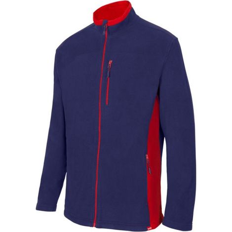 Chaqueta Polar Bicolor AZUL NAVY/ROJO L