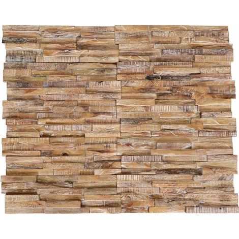 vidaXL Paneles de revestimiento de pared 3D 10 uds madera teca 1,01 m² (1/5)