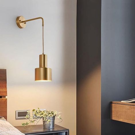 Lampes murales à LED Éclairage extérieur Tête de lit Dressing Salon Meubles Maison Décoration Table Miroirs Chambre Doré (SKU produit : 92303568 SKU Offre : 711liu42) (1/5)