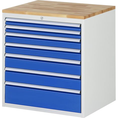 Rau Schubladenschrank Buche-Top und 7 x Schubl.-XL 2x60 2x90 2x120 1x180mm (1/5)