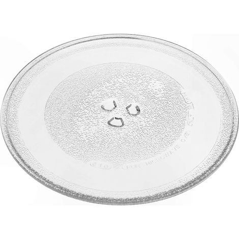 Transparenter Glasdrehteller für Severin Mikrowellen MW7768 und MW7900, kompatibel mit Y-Anschluss, 25,5 cm Durchmesser, Ersatzdrehteller (1/4)