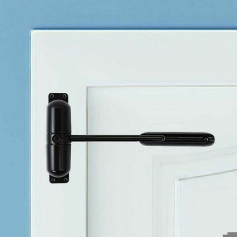 Ferme-Porte - Ressort De Sécurité Pour Portes Battantes - Installation En Surface - Convient Portes 10 À 60 Kg - 1 Pièce (1/4)