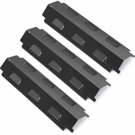 Diffuseurs de chaleur en acier émaillé – Lot de 3 pièces, diamètre 37 cm – Compatible avec barbecues Char-Broil, Landmann & autres (1/5)