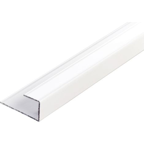 Kömapan Alu-Abschlußprofil weiß 653, 6000 mm