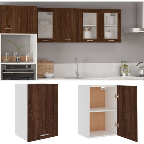 Hängeschrank Lyon Braun Eichen-Optik 39,5x31x60 cm Holzwerkstoff