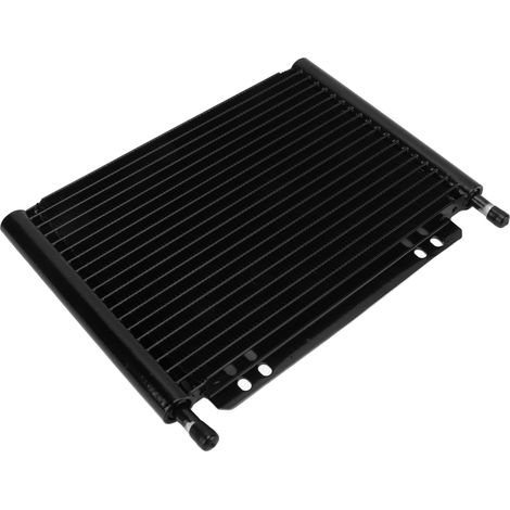 Refroidisseur d'huile de transmission en alliage d'aluminium, 20 rangées, radiateur noir haute performance pour camionnettes et fourgonnettes (1/5)