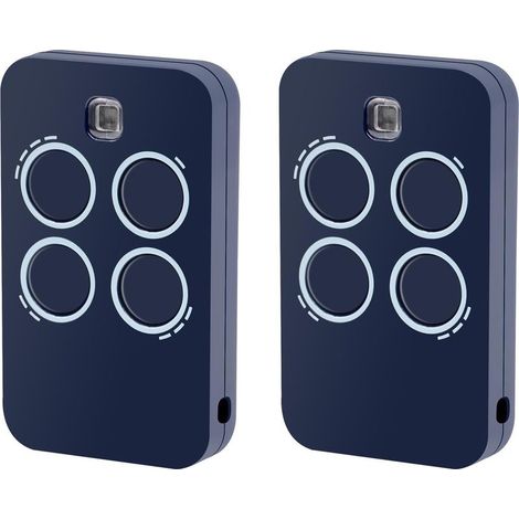 Lot de 2 télécommandes de remplacement pour ouvre-porte de garage 4 canaux, compatibles avec Genius Echo TX4 RC 433 MHz (1/4)