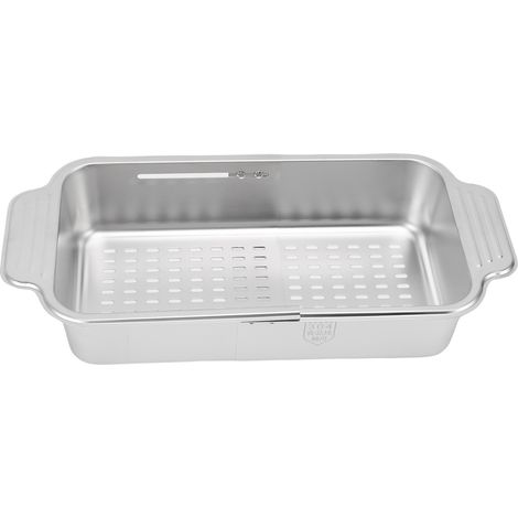 Ausziehbares Edelstahlsieb (304) zum Waschen von Küchenutensilien, Gemüse und Obst. (1/5)