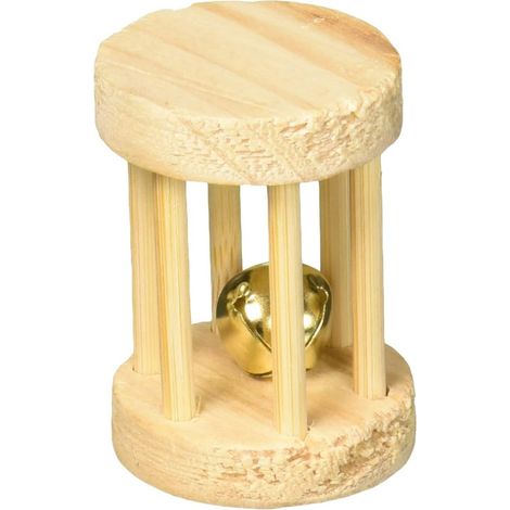 Roller - Bois - Diamètre 3,5 x 5 cm - Pour Petits Animaux - 1 Pièce (1/5)