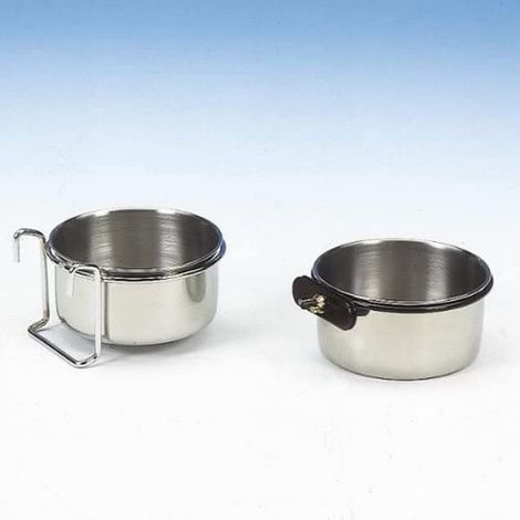 Mangiatoia in Acciaio con perno - Diametro 14 cm