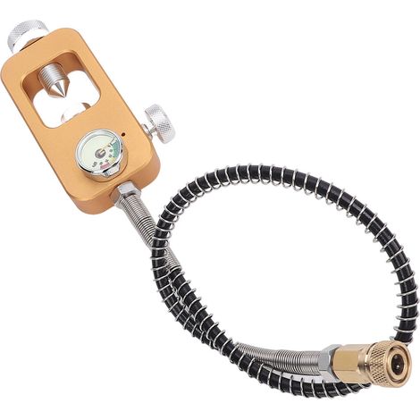 Adaptateur pour bouteille de plongée, station de remplissage avec manomètre et tuyau d'air, 40 MPa, 8 mm, 0,5 L et 1 L (universel) (1/5)