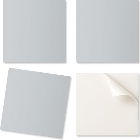 Baldosas de vinilo autoadhesivas perfectas para interiores modernos, color gris, 20x20x20 cm.