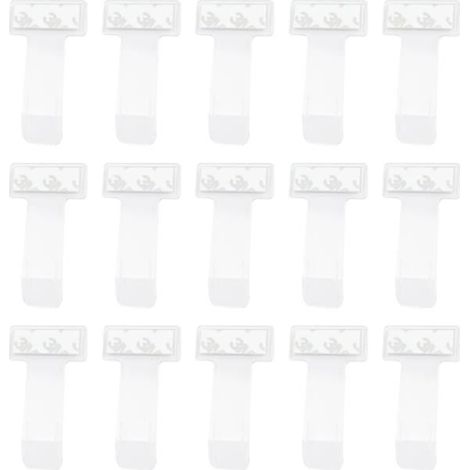 Support de Ticket - Transparent - 15 Pièces - Auto-Adhésif - Plastique de Haute Qualité - Facile à Utiliser (1/4)