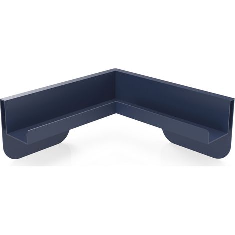 Magnetoplan Eck-Ablageleiste für Infinity Wall, Kobaltblau RAL 5013